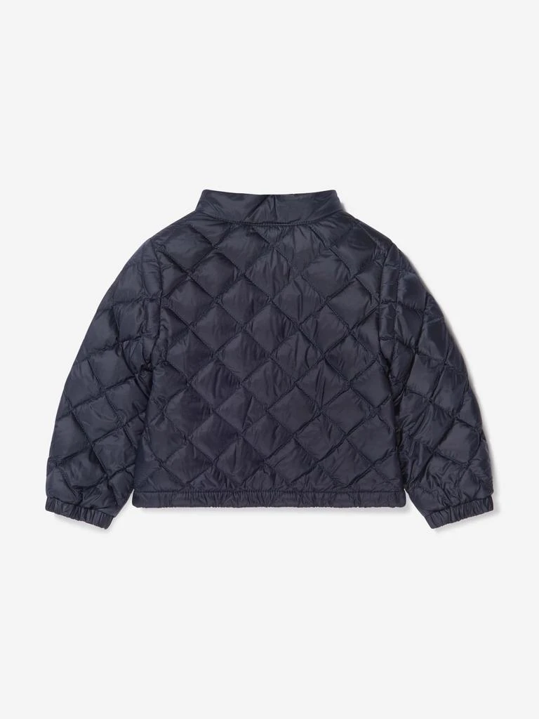 商品Moncler|Moncler Navy Baby Girls Down Quilted Binic Jacket,价格¥1570,第4张图片详细描述