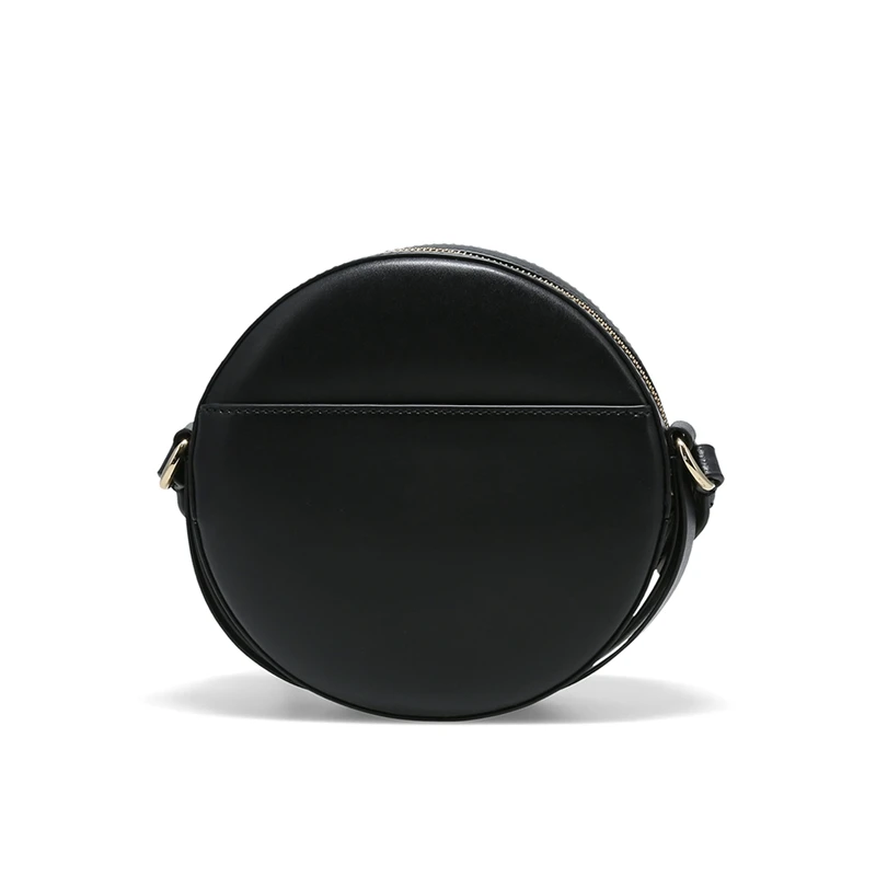 Michael Kors DELANCEY中号女士牛皮革单肩斜挎圆饼包 32S0GD8C8L-BLACK 商品