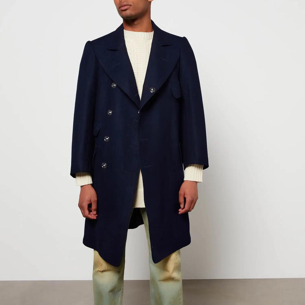 商品MAISON MARGIELA|Maison Margiela Men's Wool Coat - Navy,价格¥6180,第5张图片详细描述