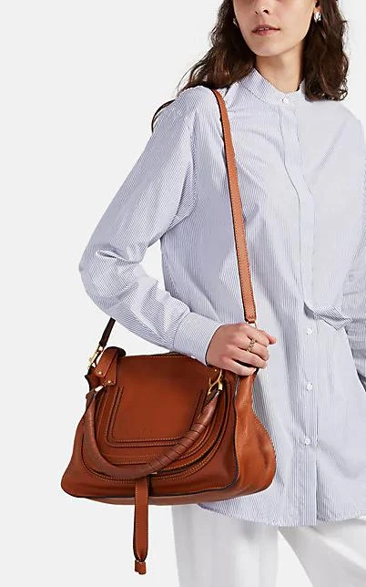 商品Chloé|Marcie Medium Leather Satchel,价格¥11993,第2张图片详细描述