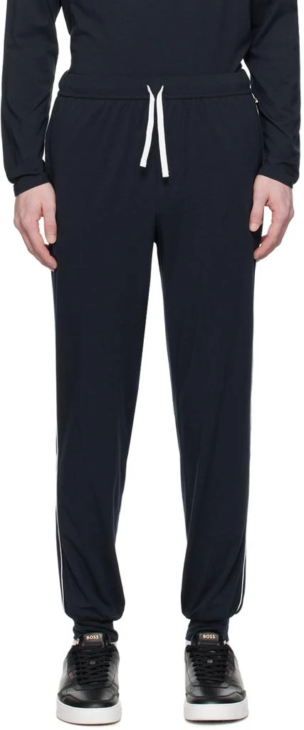 商品Hugo Boss|Navy Printed Sweatpants,价格¥737,第1张图片