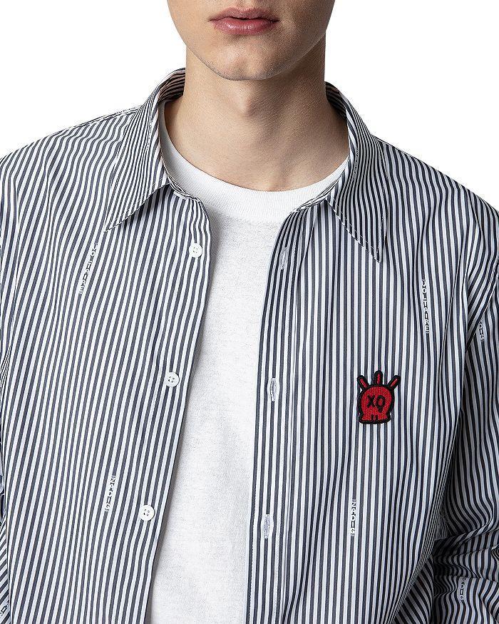 商品Zadig&Voltaire|Stan Striped Skull Shirt,价格¥1067,第6张图片详细描述