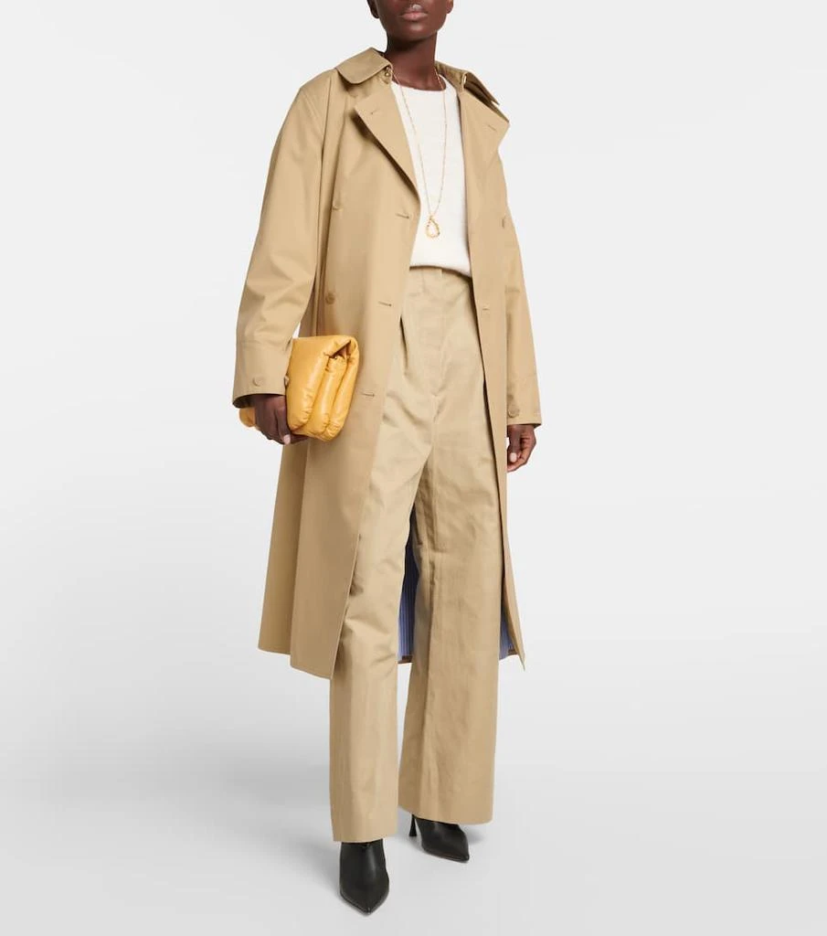 商品Loewe|Double-breasted cotton trench coat,价格¥24358,第2张图片详细描述