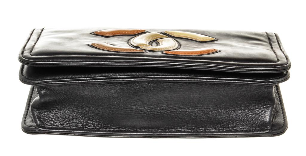 Chanel Black Caviar Leather CC Full Flap Shoulder Bag商品第4张图片规格展示