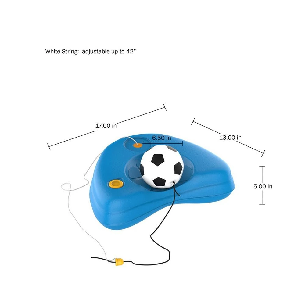 商品Trademark Global|Hey Play Soccer Rebounder - Reflex Training Set With Fillable Weighted Baseand Ball With Adjustable String Attached - Kids Sport Practice Equipment,价格¥332,第2张图片详细描述
