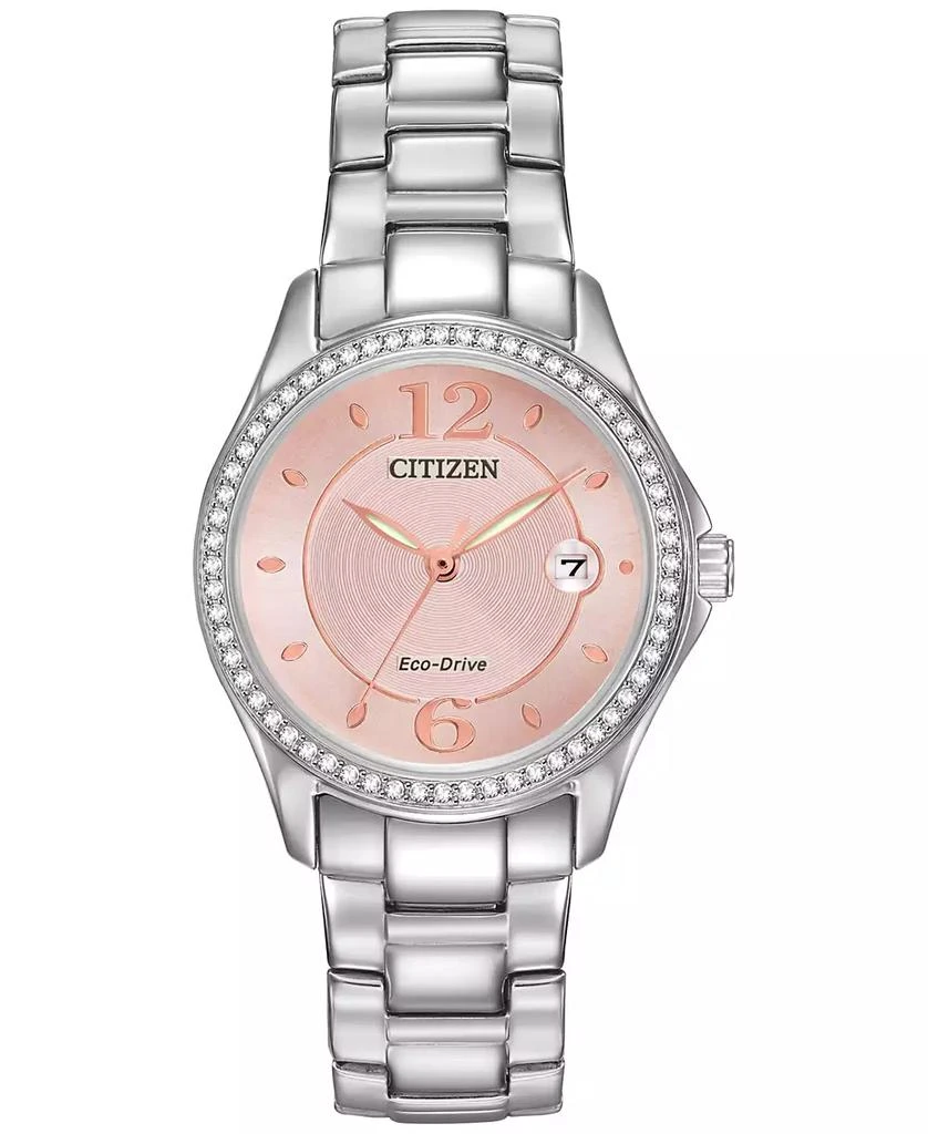 商品Citizen|Women's Eco-Drive Stainless Steel Bracelet Watch 29mm FE1140-86X,价格¥1685,第1张图片