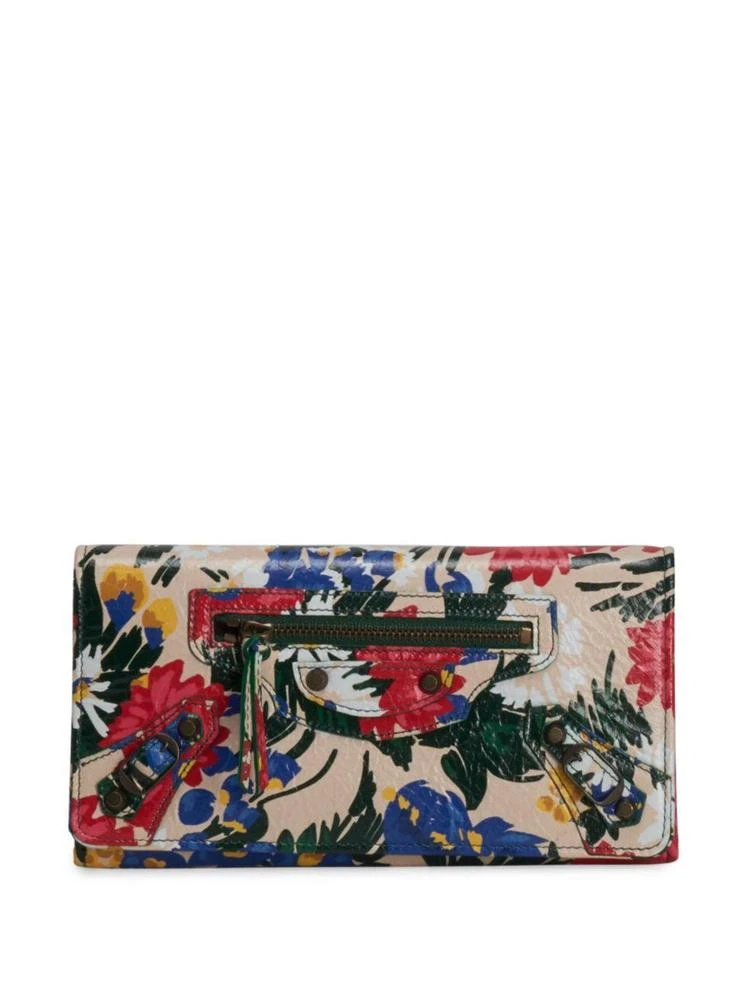 商品Balenciaga|Classic Money Floral 真皮钱包,价格¥2231,第1张图片