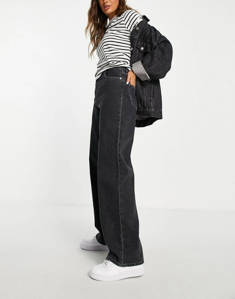 商品Calvin Klein|Calvin Klein Jeans high rise relaxed jeans in grey,价格¥1043,第1张图片