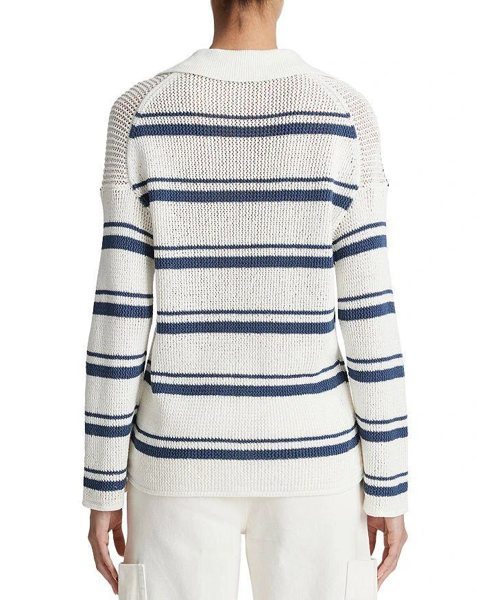 商品Vince|Cotton Racked Ribbed Stripe Sweater,价格¥1639,第3张图片�详细描述