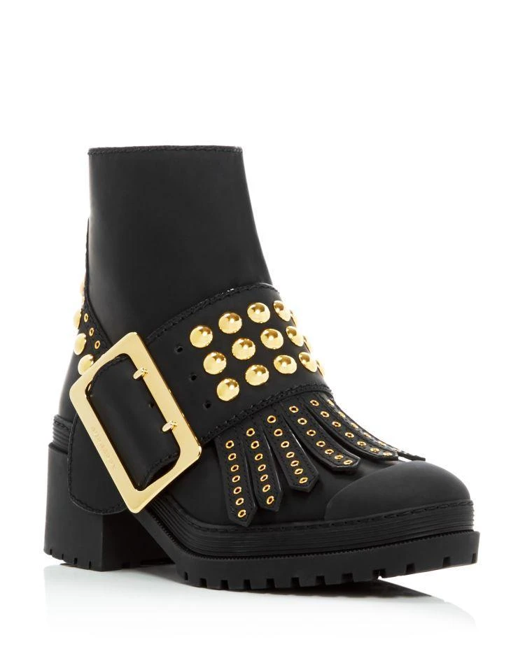 商品Burberry|Whitchester Studded Buckle Booties,价格¥4096,第1张图片