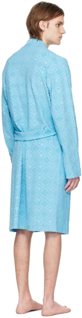 商品MARINE SERRE|Blue Jacquard Robe,价格¥3372,第3张图片详细描述