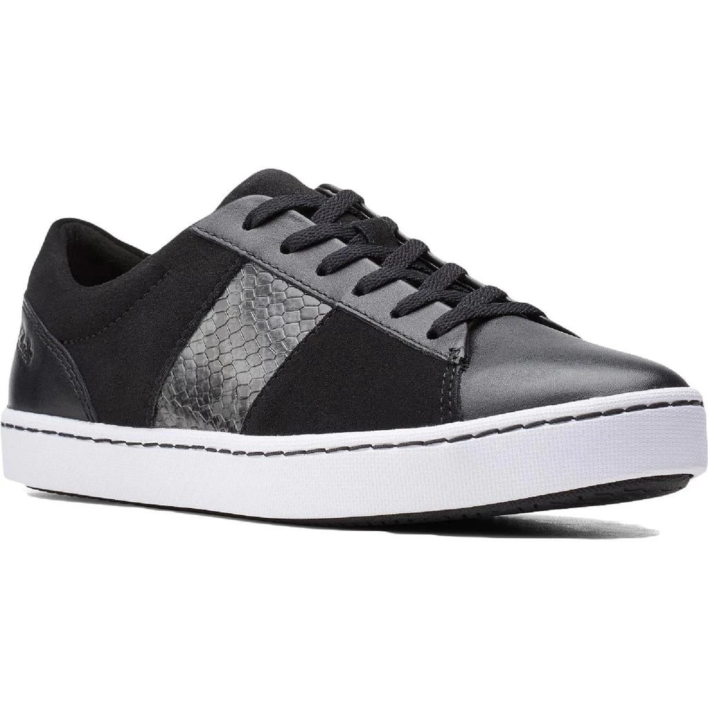 商品Clarks|Clarks Womens Pawley Rilee Leather Fashion Sneakers,价格¥145,第2张图片详细描述