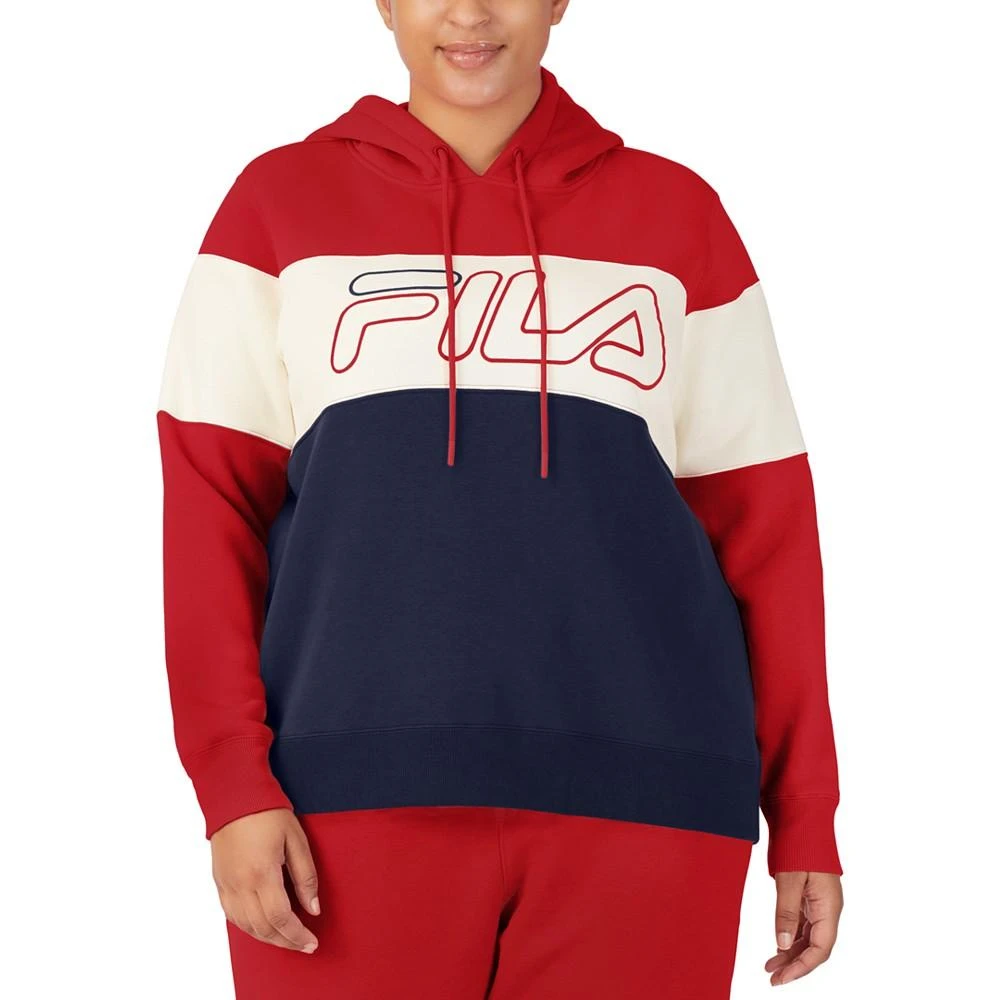 商品Fila|Plus Size Timeless Logo Colorblocked Hoodie,价格¥186,第1张图片