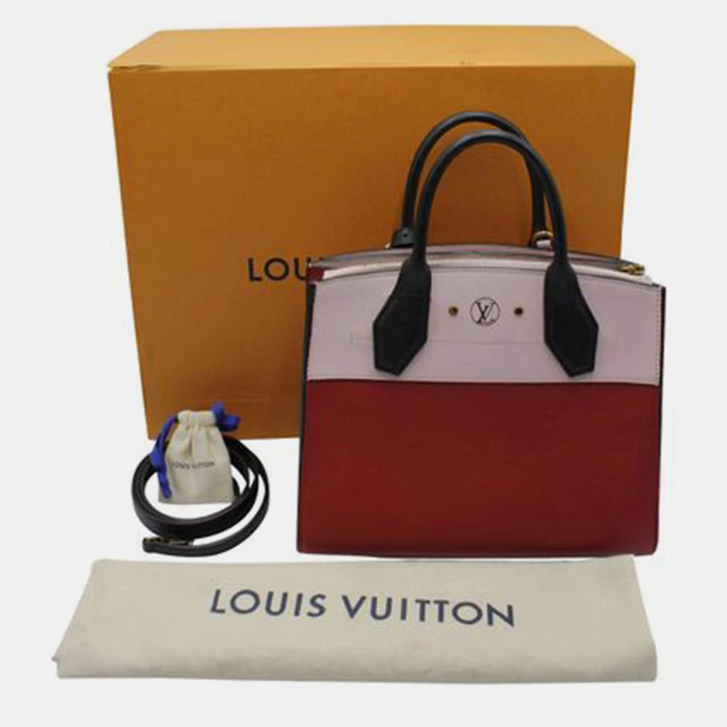 LOUIS VUITTON Red and Pale Pink City Steamer Hand Bag 2017 HANDBAGS 商品