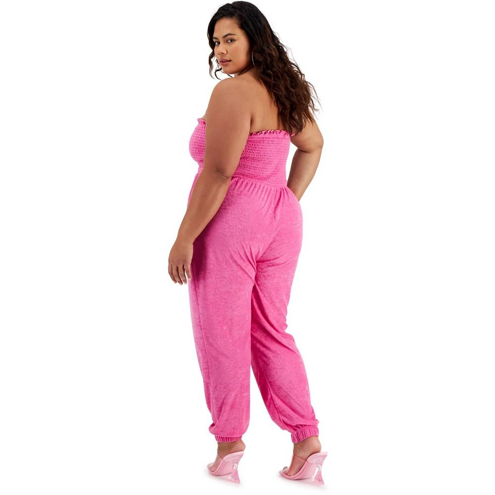 商品Love, Fire|Trendy Plus Size Terry Strapless Jumpsuit,价格¥208,第2张图片详细描述