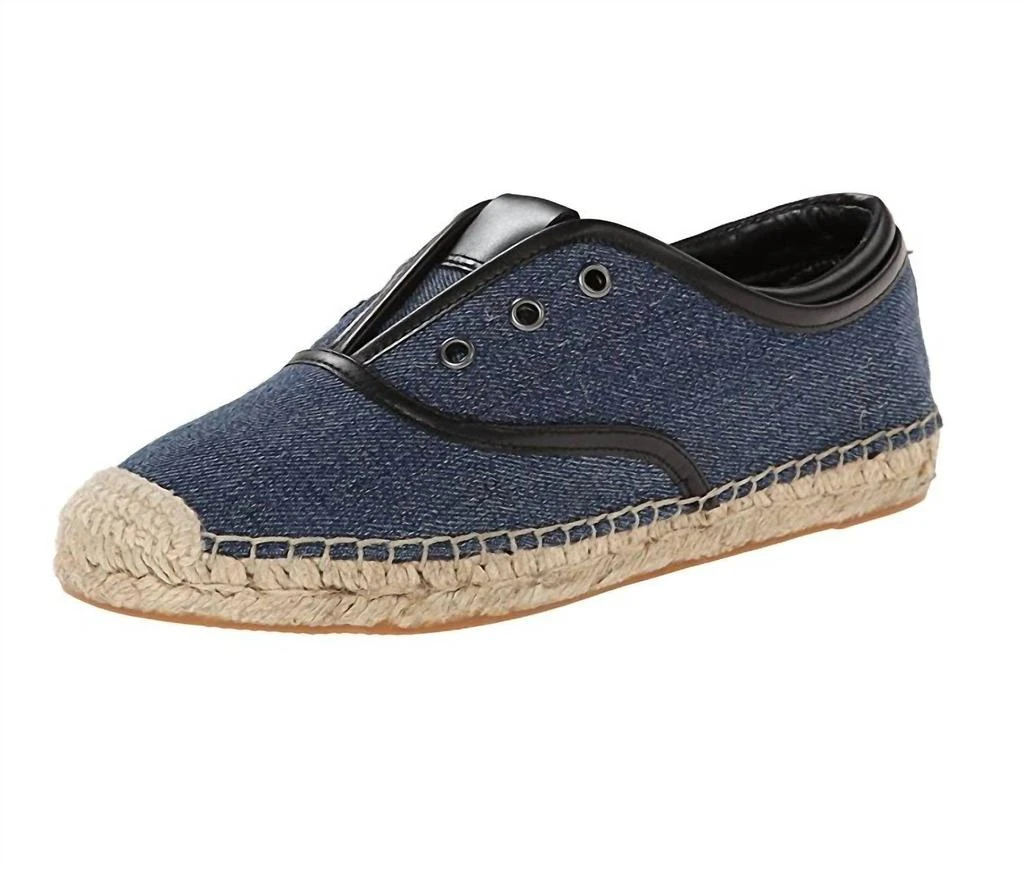 商品Tahari|Elie Tahari - Women's Mako Denim Slip-On Oxford Espadrille Sneakers,价格¥365,第1张图片