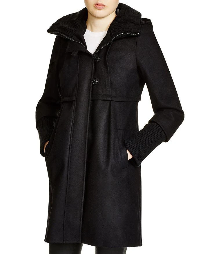 商品DKNY|Knit Trim Hooded Coat,价格¥2019,第1张图片