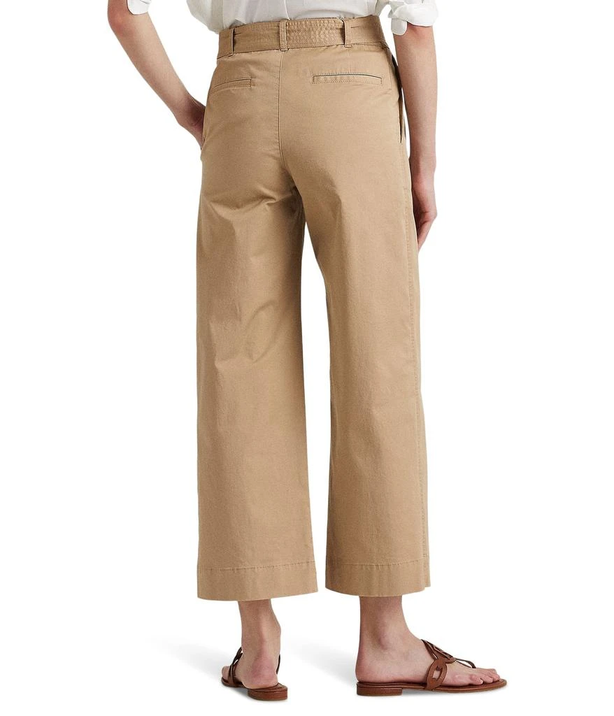 商品Ralph Lauren|Micro-Sanded Twill Belted Wide-Leg Pants,价格¥401,第3张图片详细描述