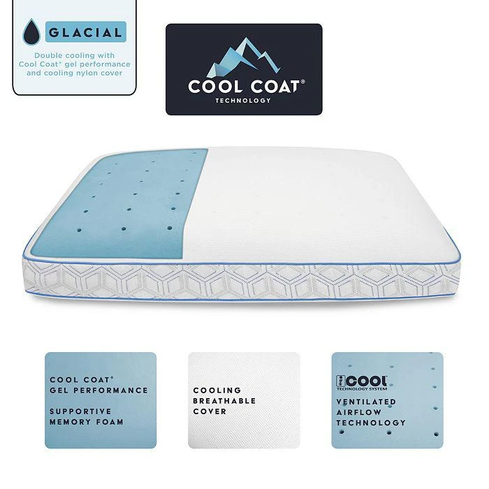 Soft-Tex Cool Coat Memory Foam Performance Bed Pillow 商品