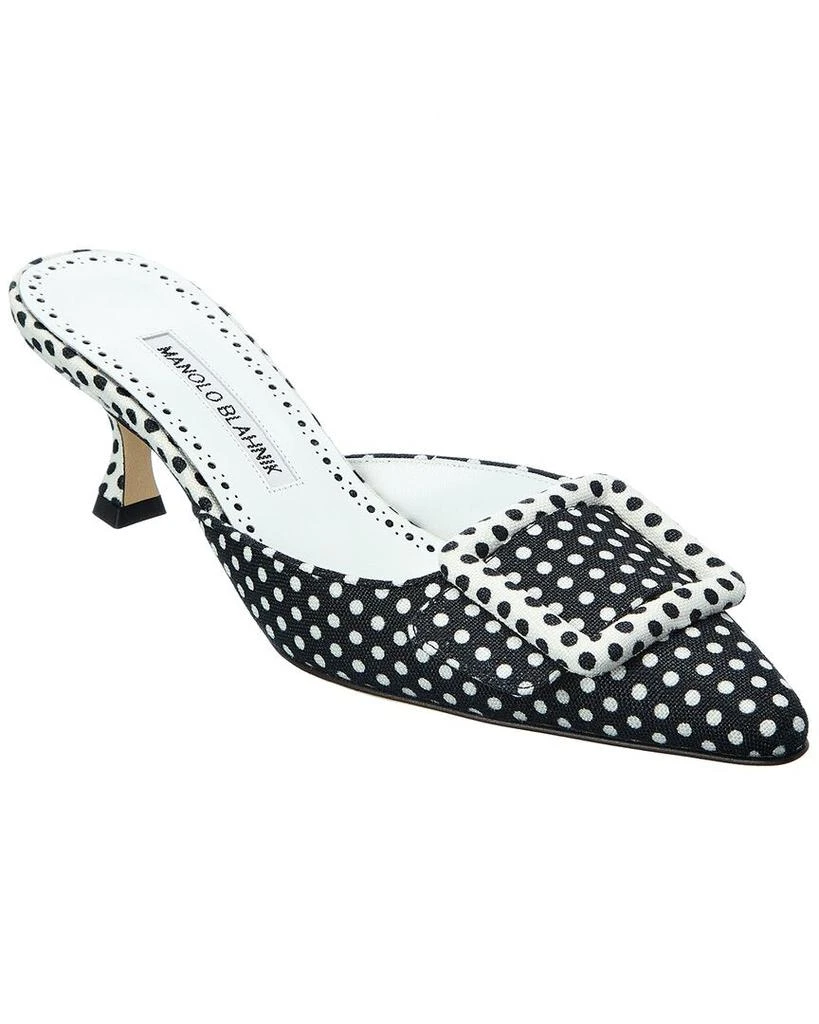 商品Manolo Blahnik|Manolo Blahnik Maysale 50 Canvas Pump,价格¥3135,第1张图片