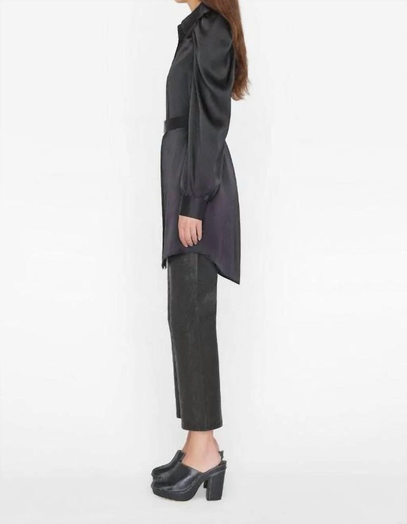商品FRAME|Gillian Long Sleeve Mini Dress In Noir,价格¥2869,第2张图片详细描述