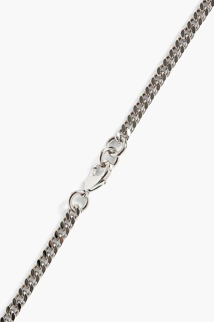 商品Off-White|Off Cross silver-tone necklace,价格¥605,第2张图片详细描述