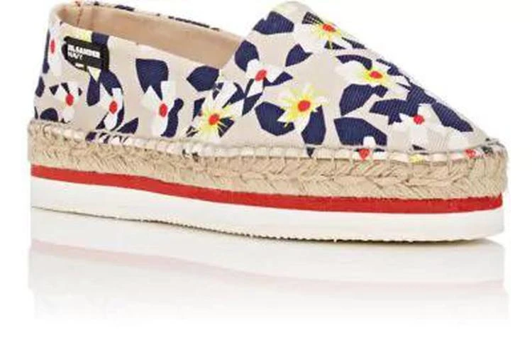 商品Jil Sander|Floral Gabardine Espadrilles,价格¥559,第2张图片详细描述