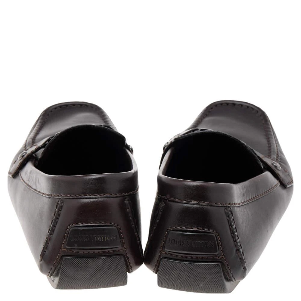 商品[二手商品] Louis Vuitton|Louis Vuitton Dark Brown Monte Carlo Loafers Size 44.5,价格¥3387,第5张图片详细描述