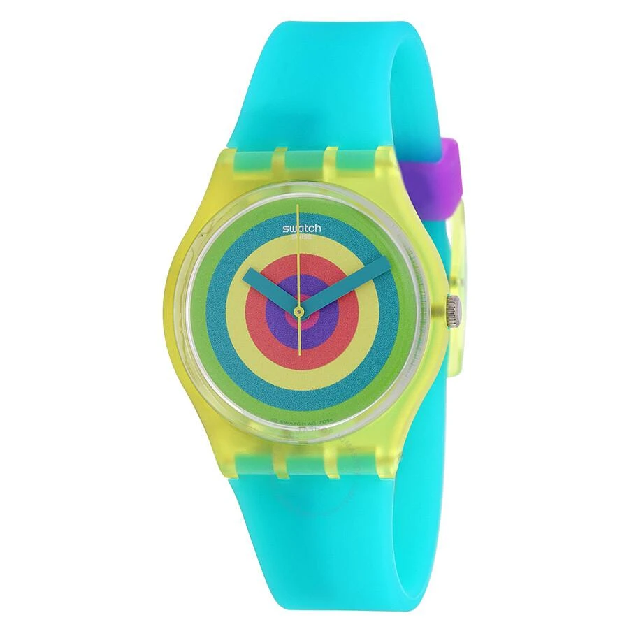 商品Swatch|Vitamin Booster Multi-Color Bulls-Eye Dial Unisex Watch GJ135,价格¥280,第1张图片