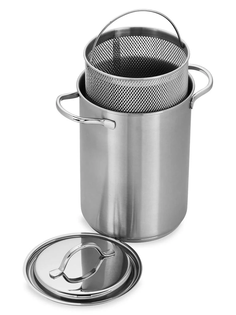 商品Demeyere|Resto 4.8-Quart Stainless Steel Asparagus/Pasta Cooker Set,价格¥750,第1张图片