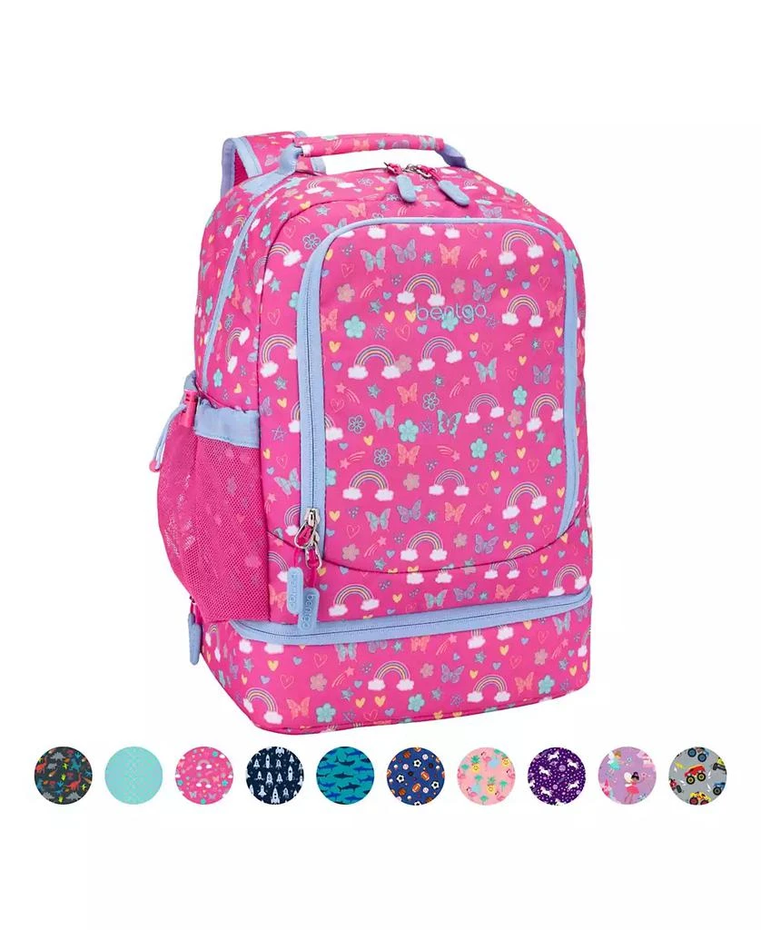 Kids Prints 2-In-1 Backpack and Insulated Lunch Bag - Rainbows 商品