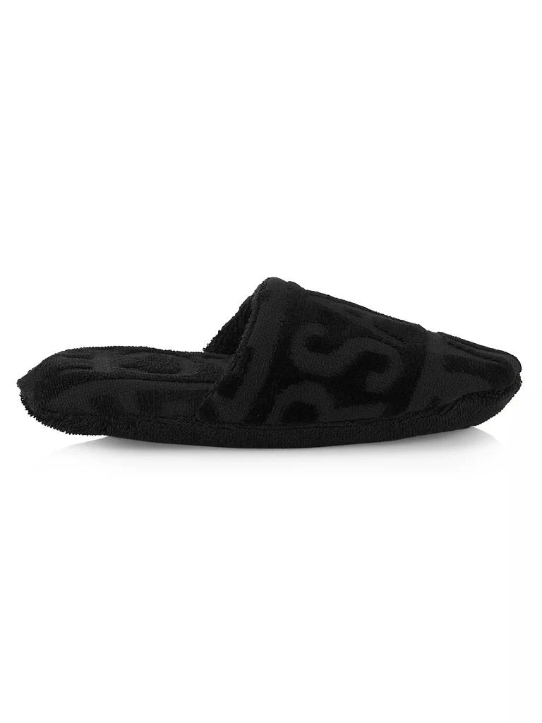 商品Versace|Terry Jacquard Logo On Repeat Slippers,价格¥1139,第1张图片