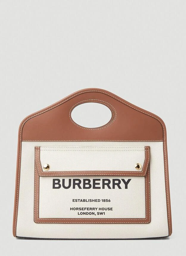 商品Burberry|Pocket Tote Bag in White,价格¥12642,第1张图片