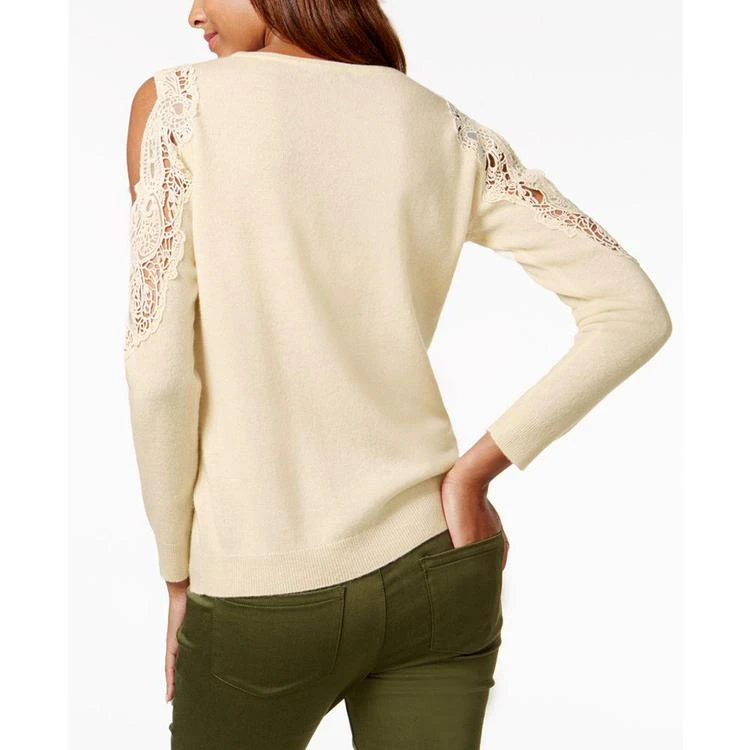 商品Charter Club|Cashmere Cold-Shoulder Sweater, Created for Macy's,价格¥510,第2张图片详细描述