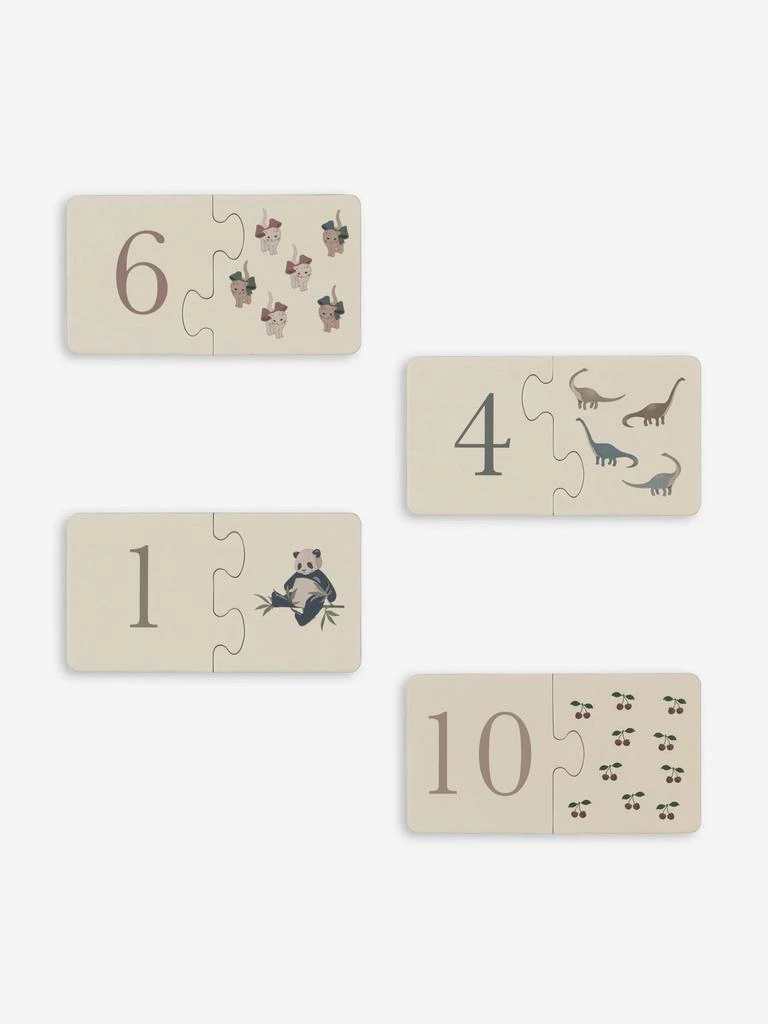 商品Konges Slojd|Konges Sløjd Kids Cardboard Numbers Puzzle in Multicolour,价格¥152,第2张图片详细描述