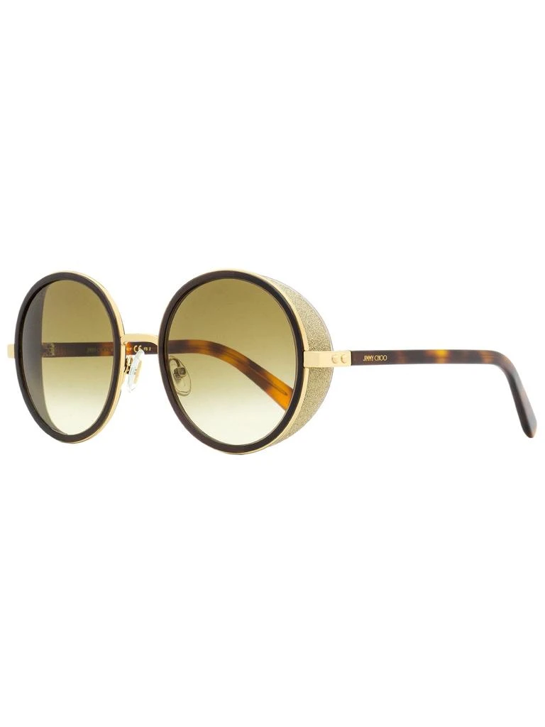 商品Jimmy Choo|Jimmy Choo Women's Round Sunglasses Andie/S J7GJD Gold/Havana 54mm,价格¥1029,第1张图片