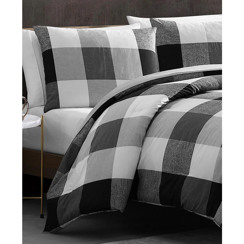 商品Kenneth Cole|CLOSEOUT! Prospect Plaid 3 Piece Comforter Set,价格¥1113,第4张图片详细描述