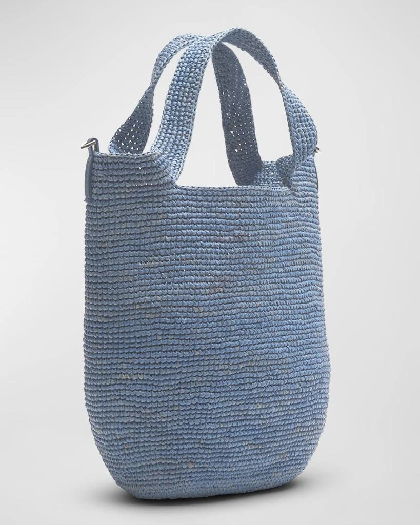 商品Loewe|x Paula’s Ibiza Mini Slit Raffia Hobo Bag,价格¥10159,第5张图片详细描述