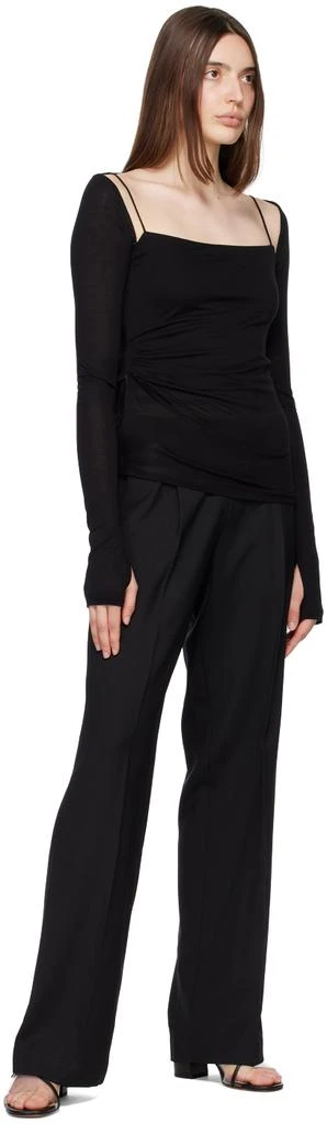 商品Helmut Lang|Black Scala Long Sleeve T-Shirt,价格¥746,第4张图片详细描述