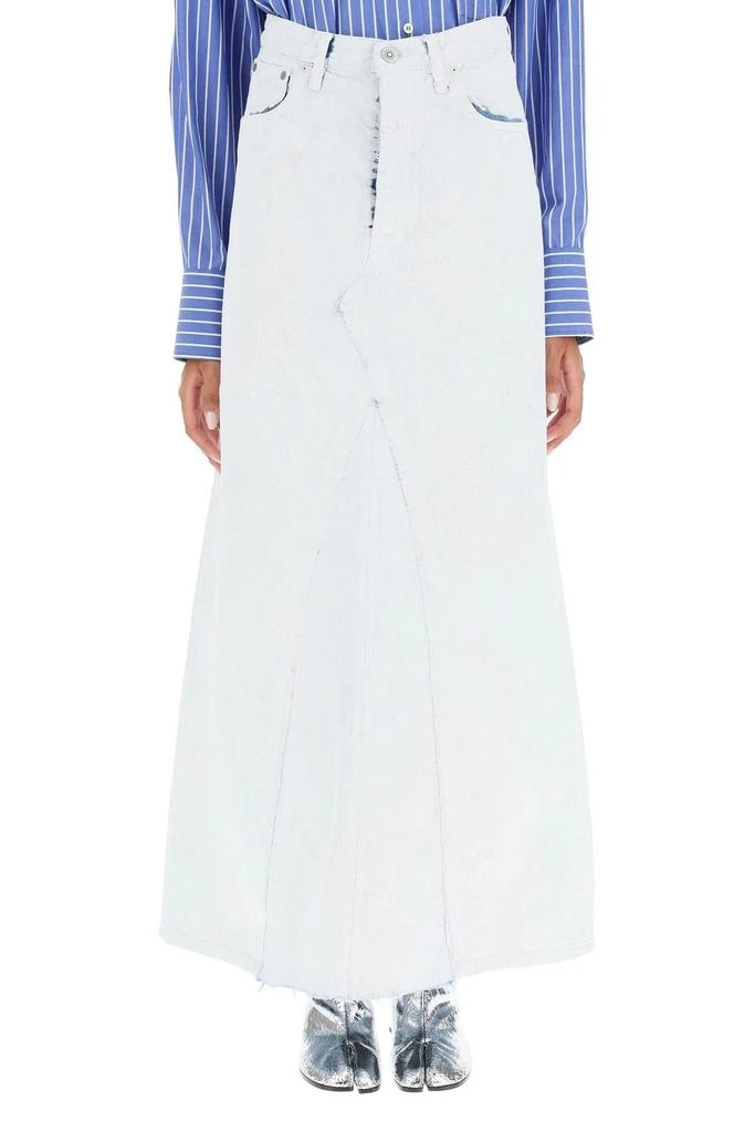 商品MAISON MARGIELA|Maison Margiela Raw-Cut Hem Midi Skirt,价格¥4268,第1张图片