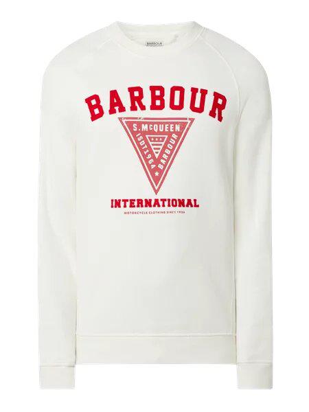 Barbour Internationa Sweatshirt Logo Print Offwhite商品第1张图片规格展示