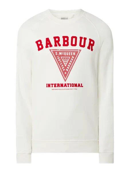 商品Barbour|Barbour Internationa Sweatshirt Logo Print Offwhite,价格¥1292,第1张图片