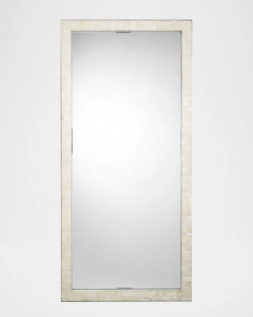 商品Jamie Young|Monroe Mother-of-Pearl Rectangle Floor Mirror, 60",价格¥17013,第1张图片