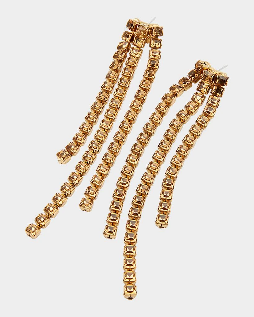 商品Oscar de la Renta|Square Crystal Fringe Earrings,价格¥3245,第3张图片详细描述
