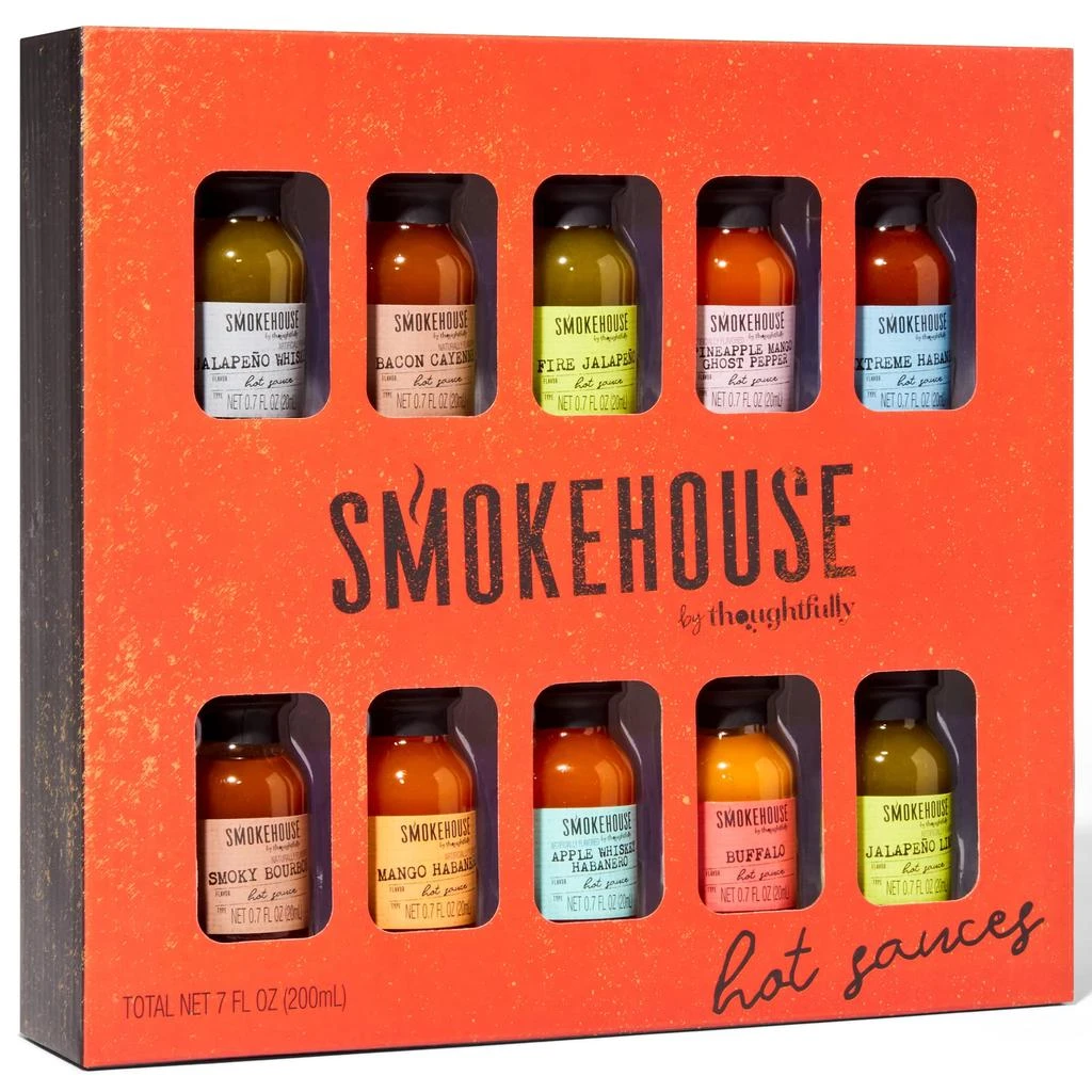 Smokehouse by , Hot Sauce Gift Set, Variety of Natural Flavors, Set of 10 商品