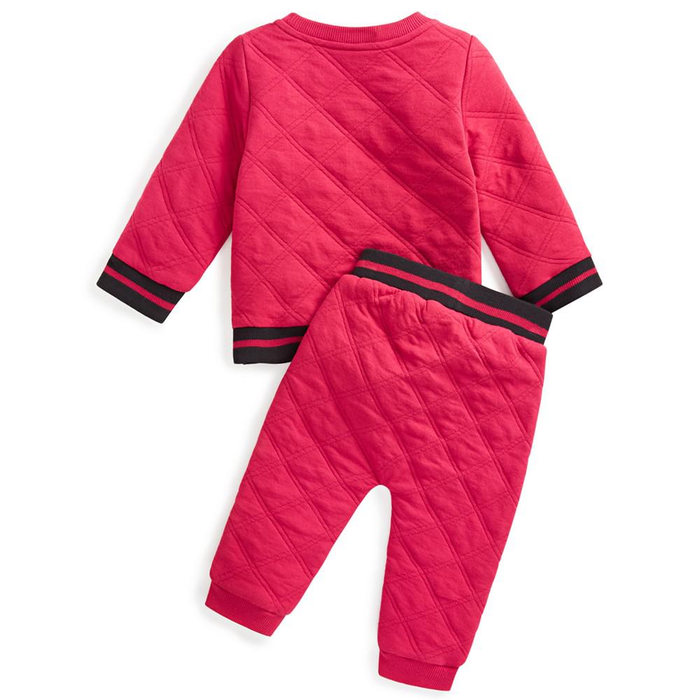 Baby Boys 2-Pc. Quilted Top & Pants Set, Created for Macy's商品第2张图片规格展示