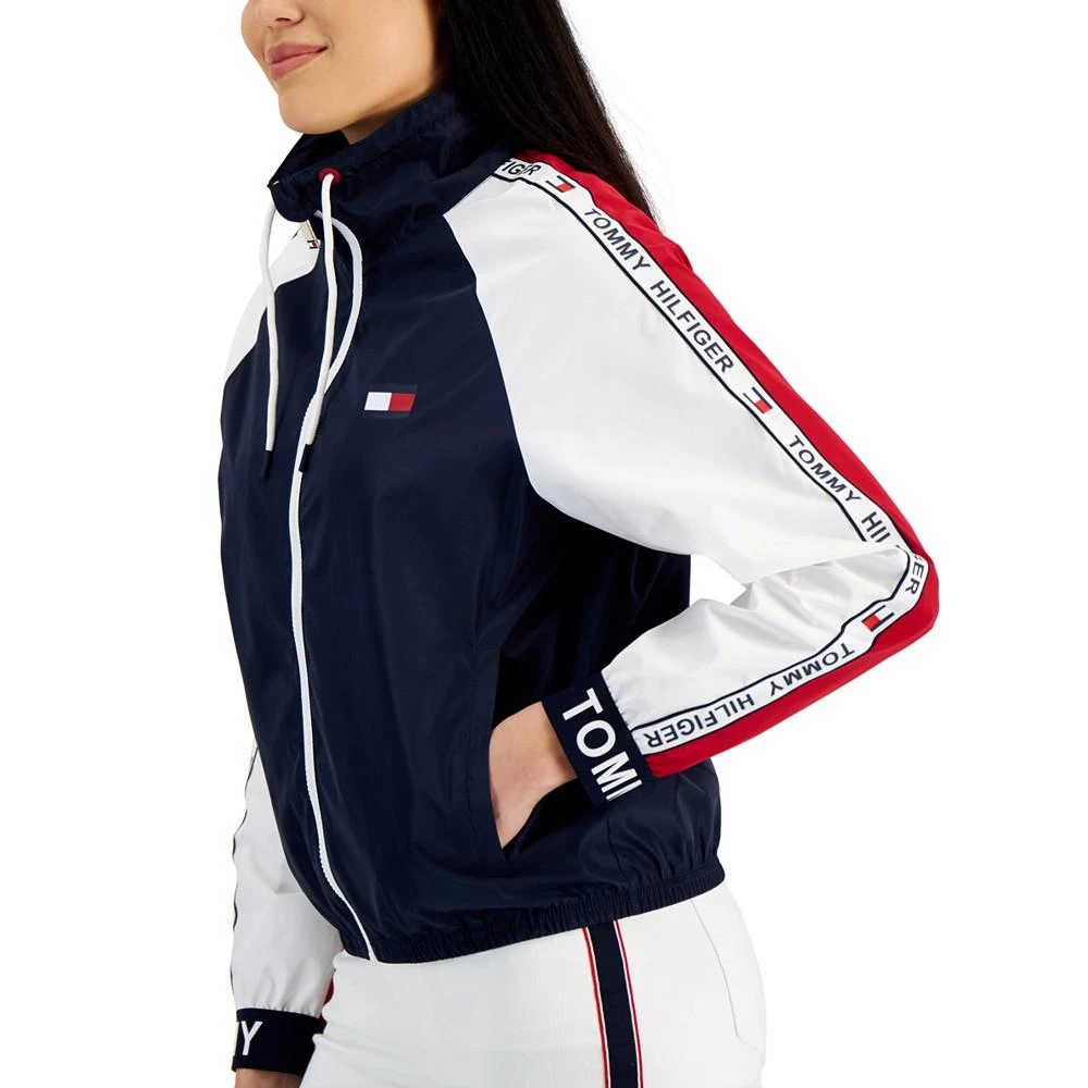 商品Tommy Hilfiger|Women's Colorblocked Windbreaker Jacket,价格¥343,第3张图片详细描述