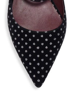 商品Kate Spade|Meg Velvet Mules,价格¥599,第4张图片详细描述