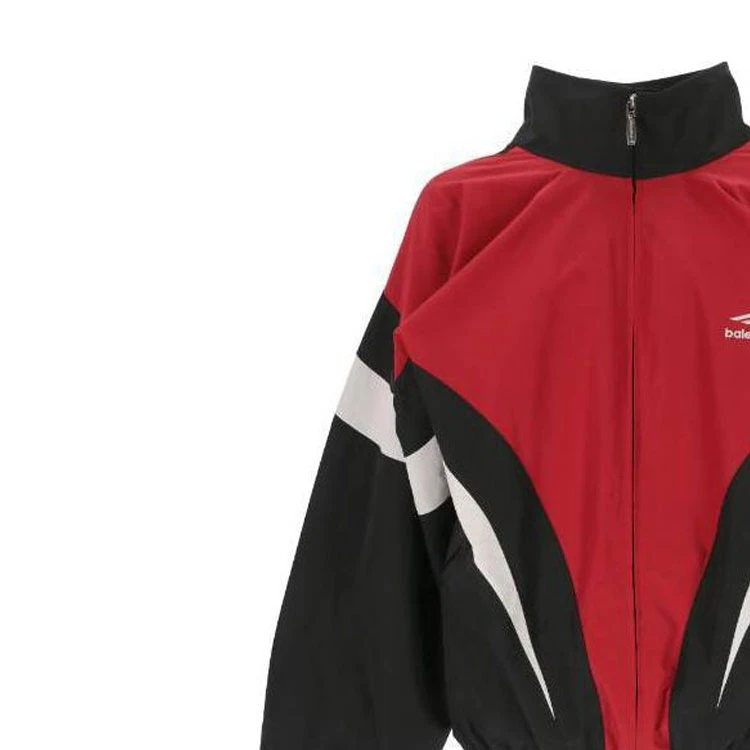 商品[国内直发] Balenciaga|巴黎世家 短款拼色双头拉链立领长袖夹克外套 宽松版型 男款 黑色,价格¥8051,第9张图片详细描述