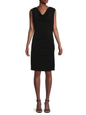 商品Calvin Klein|Cowlneck Sheath Dress,价格¥756,第1张图片